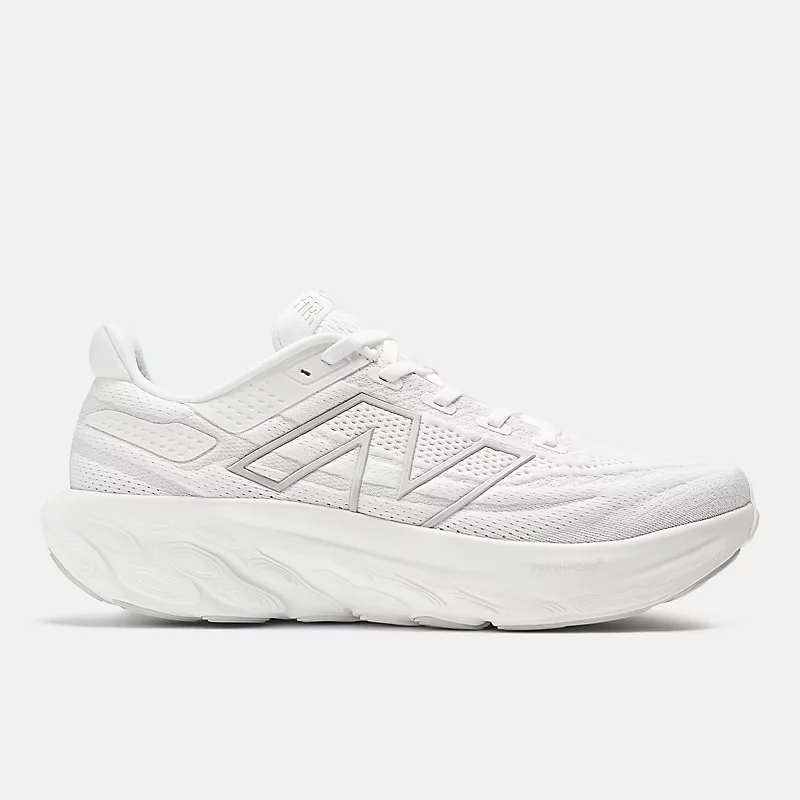 Fresh Foam X 1080v13 für Herren – Weiß mit hellsilberner Metallic-Lackierung