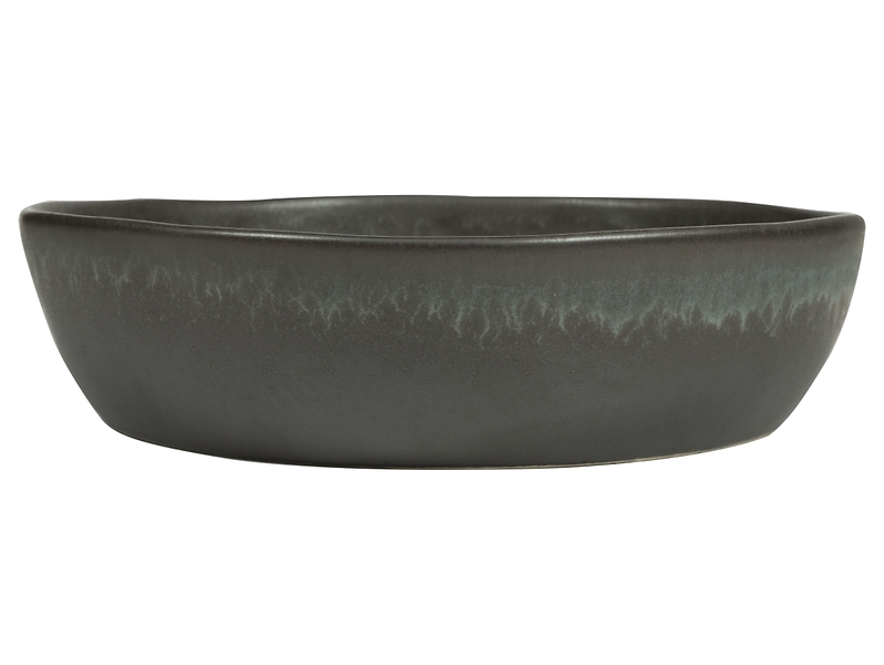 Talerz głęboki Vulcano ceramiczny 20 cm szary
