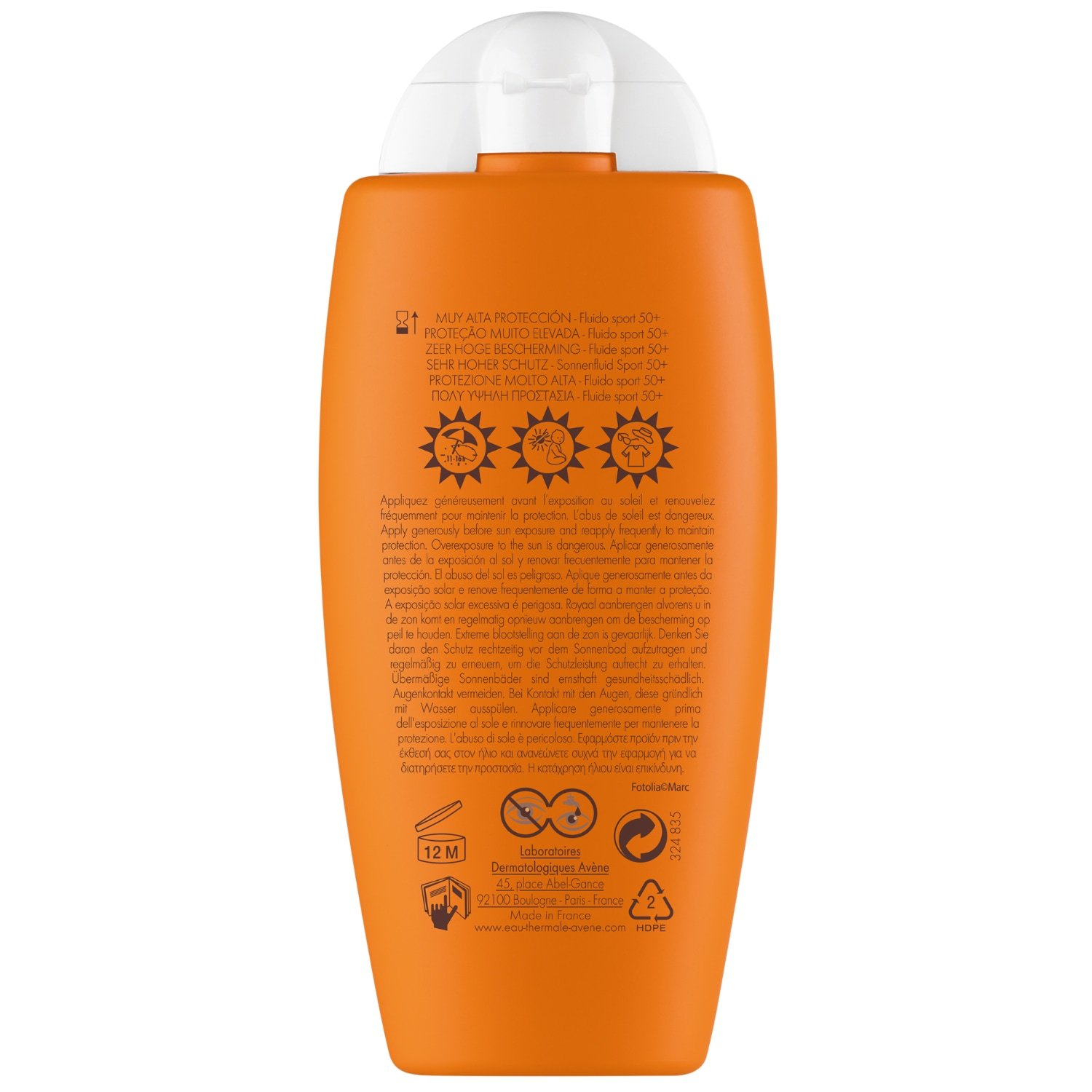 Avène Sunscreen Solaire Sport Fluid SPF50+ - 100 ml