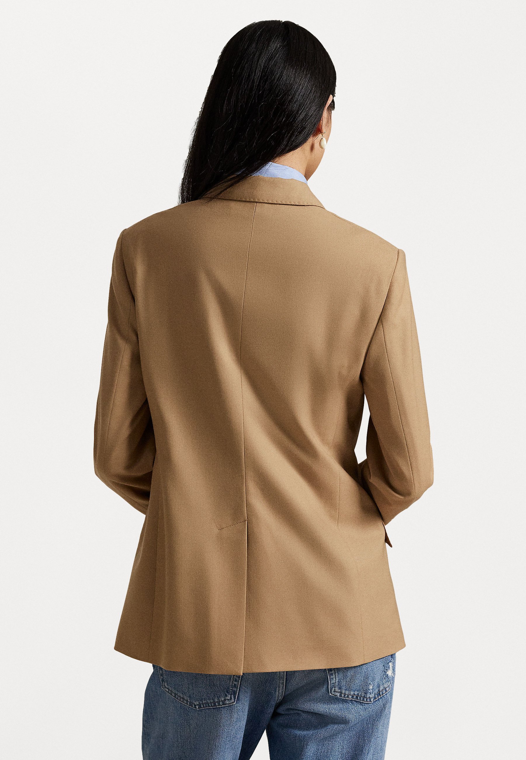 DOUBLE-BREASTED STRETCH-WOOL BLAZER - Bleiseri - camelPolo Ralph Lauren