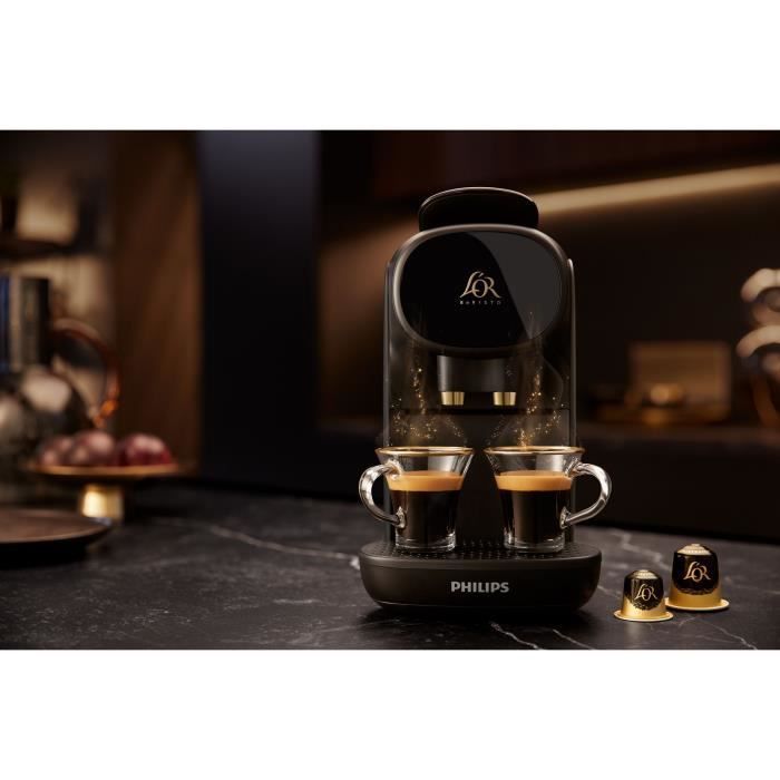 Macchina da caffè a doppia capsula Philips L'Or Barista Sublime - LM9012/65 - Nera + 50 capsule incluse