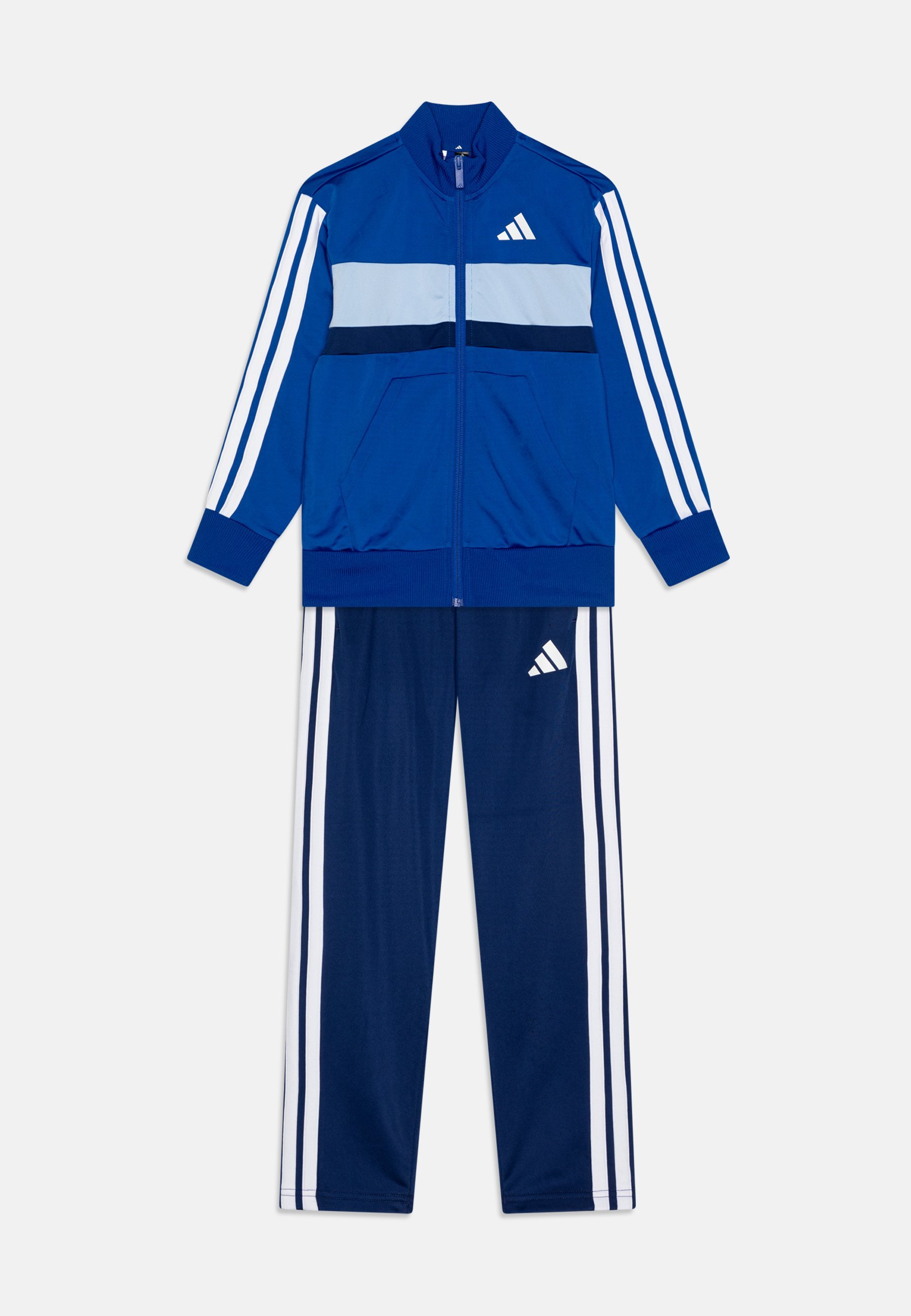 adidas Performance TIBERIOERIO JUNIOR UNISEX - Trainingsanzug - Team Royalblau/Weiß/Leuchtblau