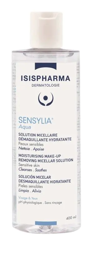 Isispharma Sensylia Aqua - Nawilżająco-oczyszczający płyn micelarny skóra wrażliwa odwodniona 400ml
