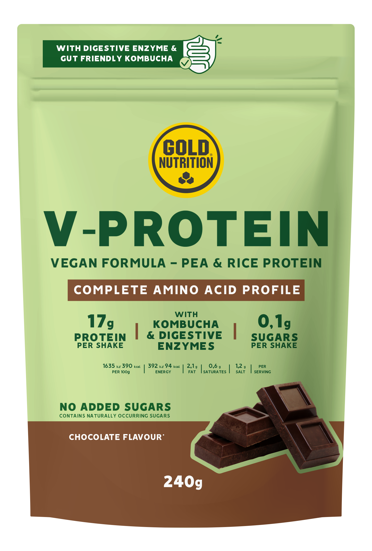V-Protein šokoladas Baltymai