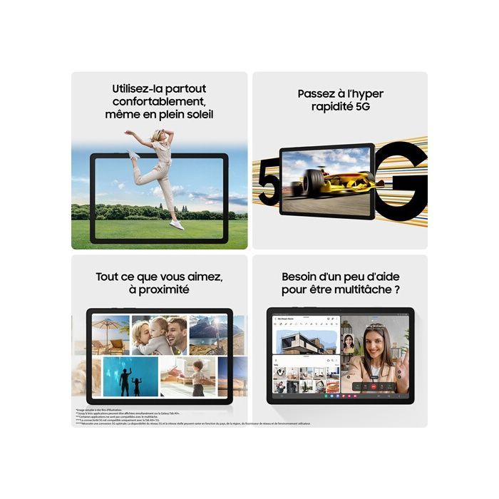 Tablette tactile Samsung Galaxy Tab A9+ 6GB_128Gb Wifi SILVER