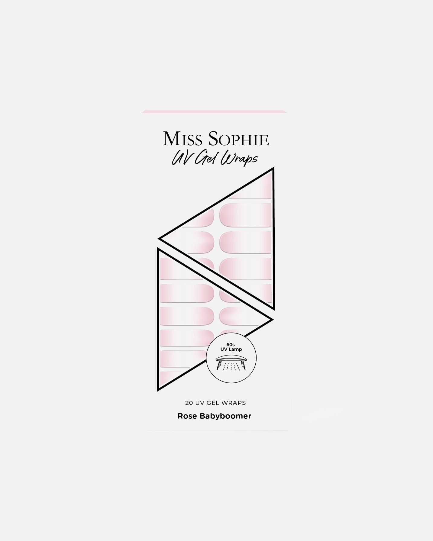 „Miss Sophie“ nagų dizaino 20 UV gelio įvyniojimų – 1 vnt.
