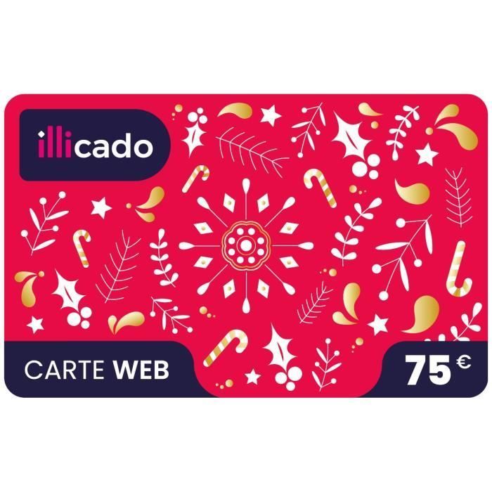 Tarjeta regalo digital ILLICADO por valor de 75 €, canjeable en varios comercios.