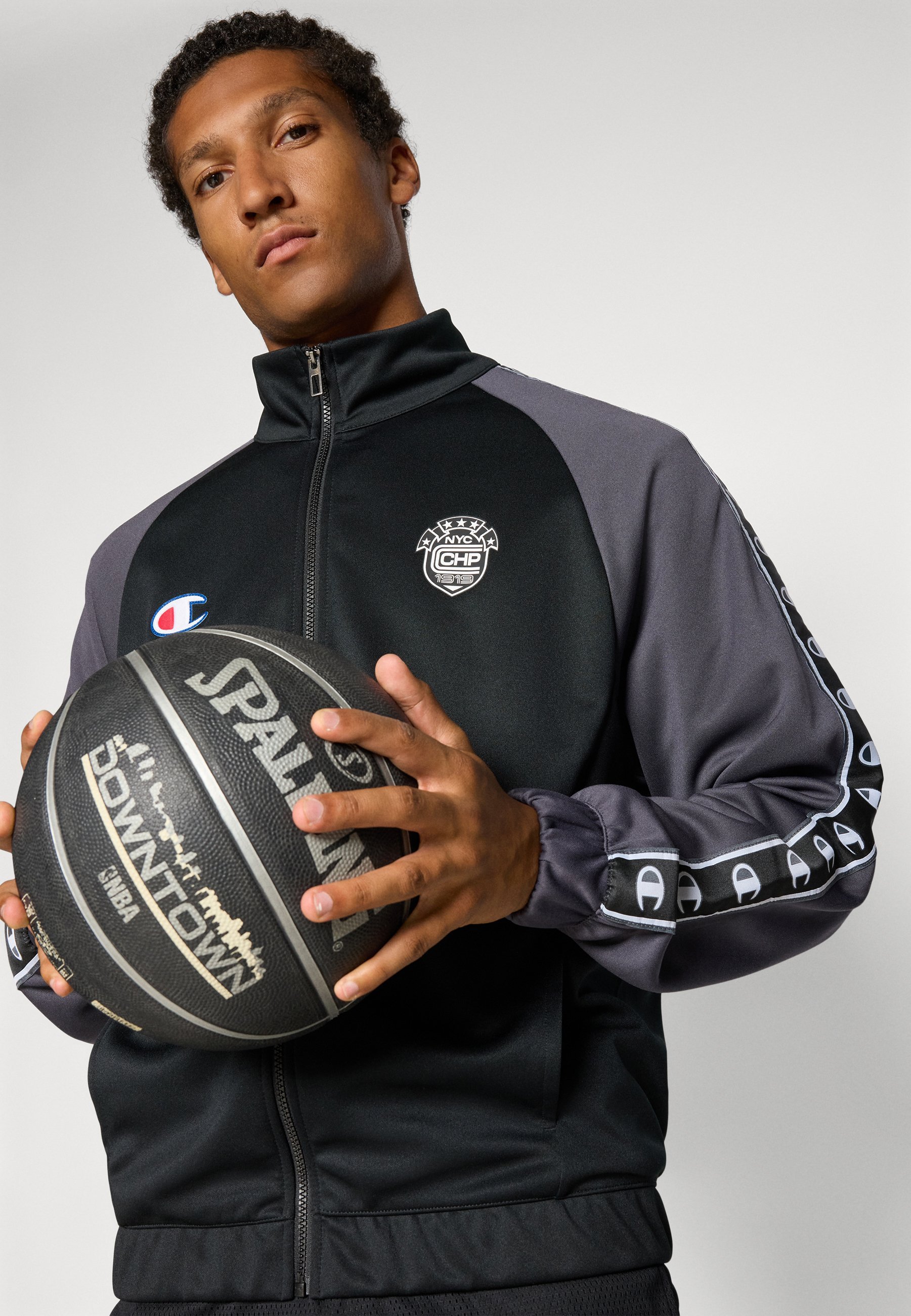 Champion SPORT HERITAGE FULL ZIP TRACK - Verryttelytakki - black