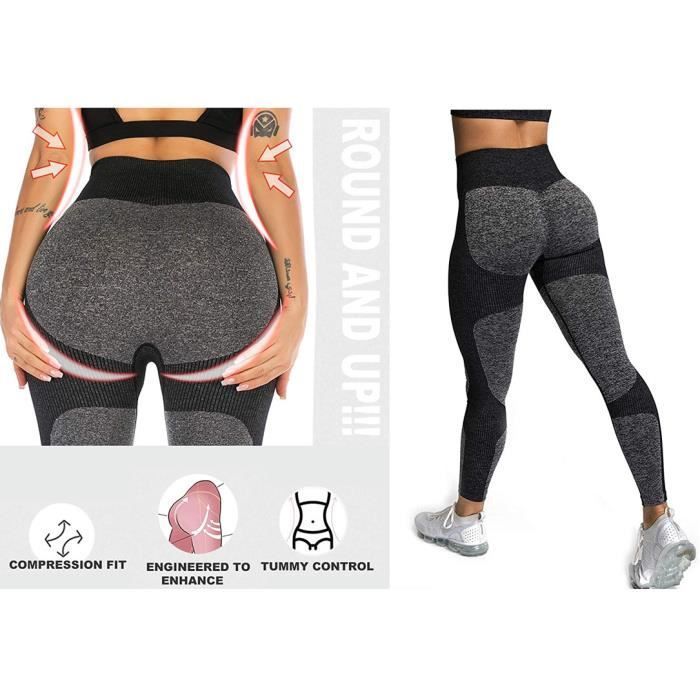 Women's Sweatpants Leggings, High Waist Slimming Sports Pants, Slim Fit Butt Lift Leggings, Seamless Elastic, L