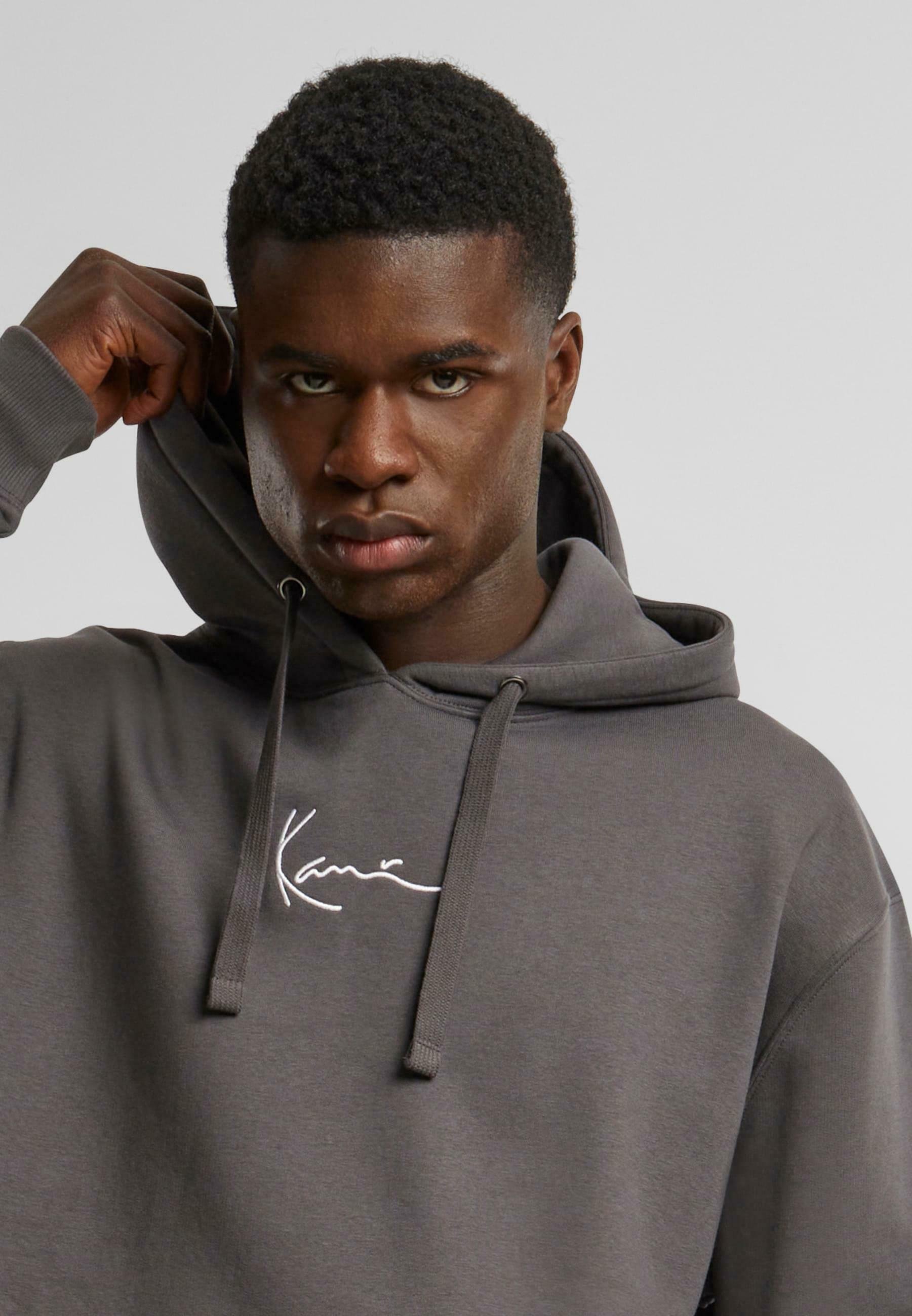 Felpa con cappuccio Karl Kani SMALL SIGNATURE ESSENTIAL - antracite