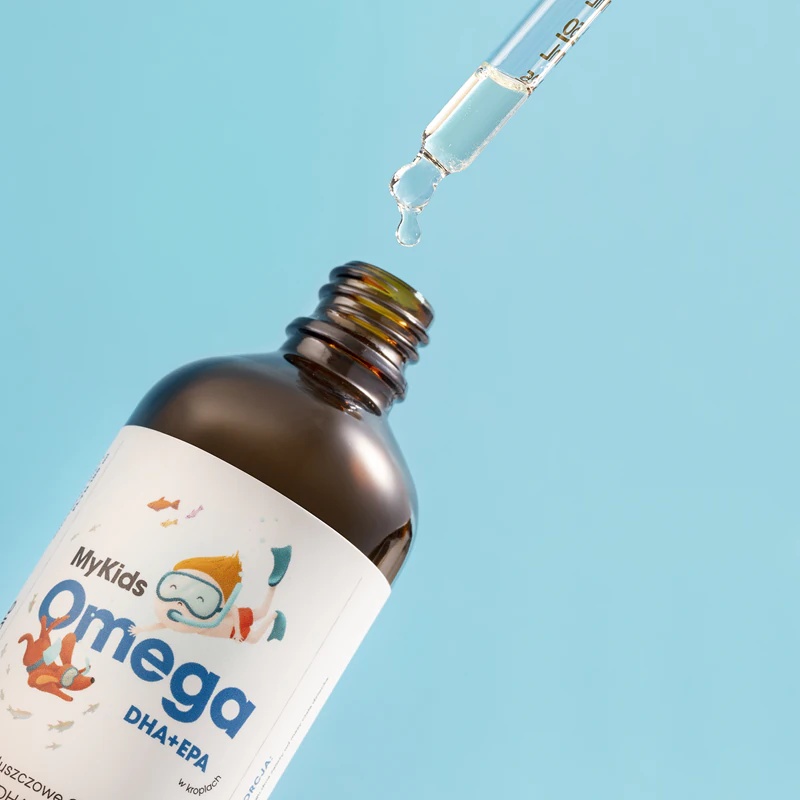 Капи дијететског суплемента Health Labs Care MyKids Omega за правилно функционисање срца и мозга