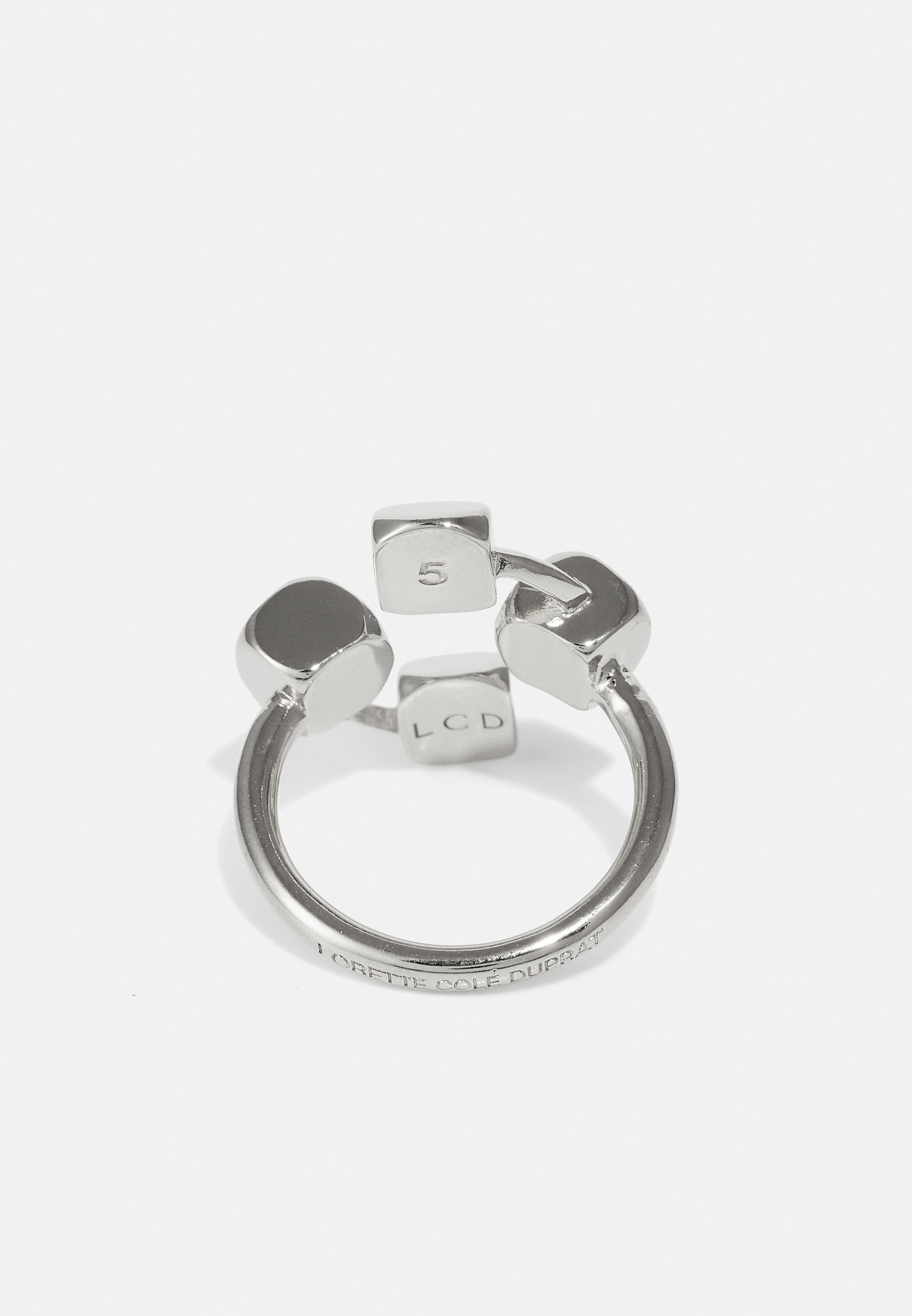 Lorette Colé Duprat QUADRI SQUARE SIDE UNISEX - Ring - silberfarben