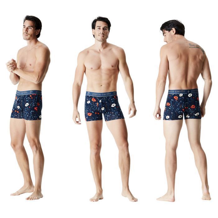 Pierrecardin Boxer Homme  Caleçon Homme - Noir  (Lot de 3)