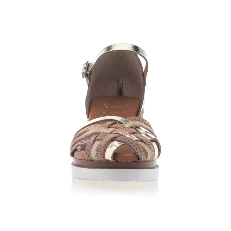 Brune sandaler / sko med åpen tå til dame