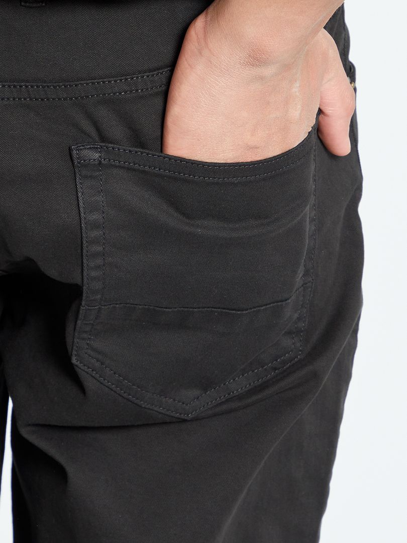 Nauwsluitende broek maat L36 voor personen langer dan 190 cm - zwart