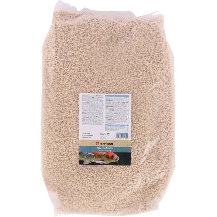 Nourriture poisson d'étang en sticks, 35 litres  soit 3 kg - Flamingo