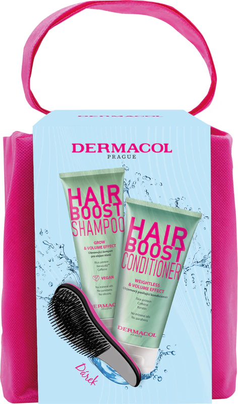 Kit Dermacol Hair Boost Volume para aumentar o volume do cabelo.