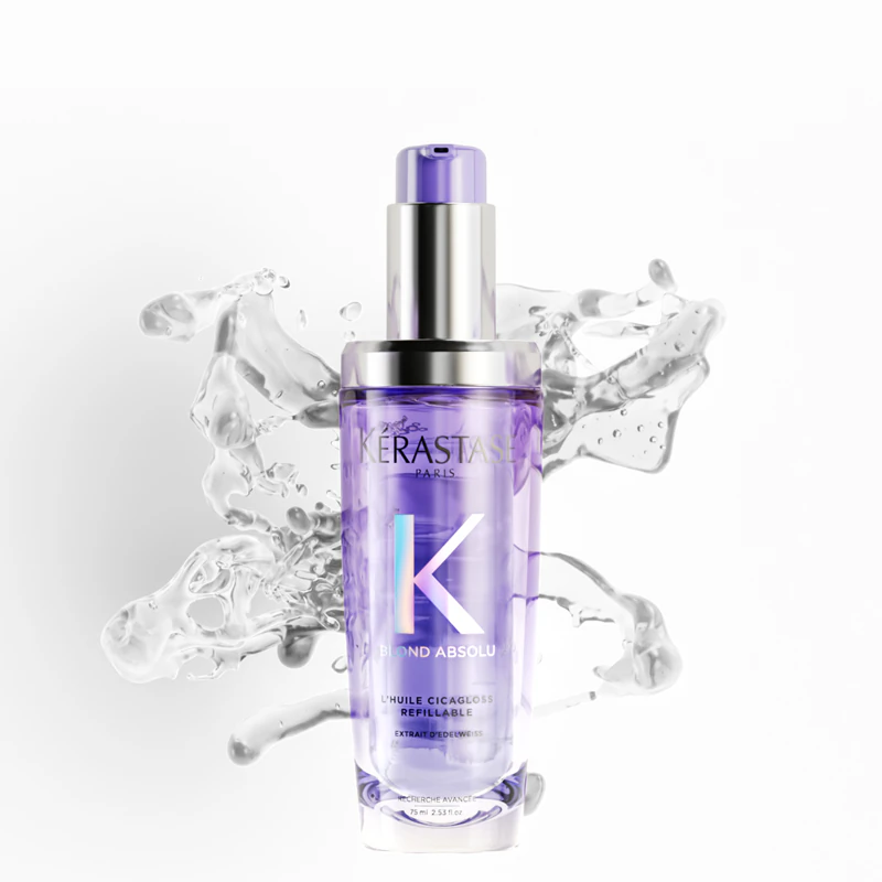 Óleo hidratante Kérastase Blond Absolu L'huile Cicagloss para cabelos loiros e com mechas.