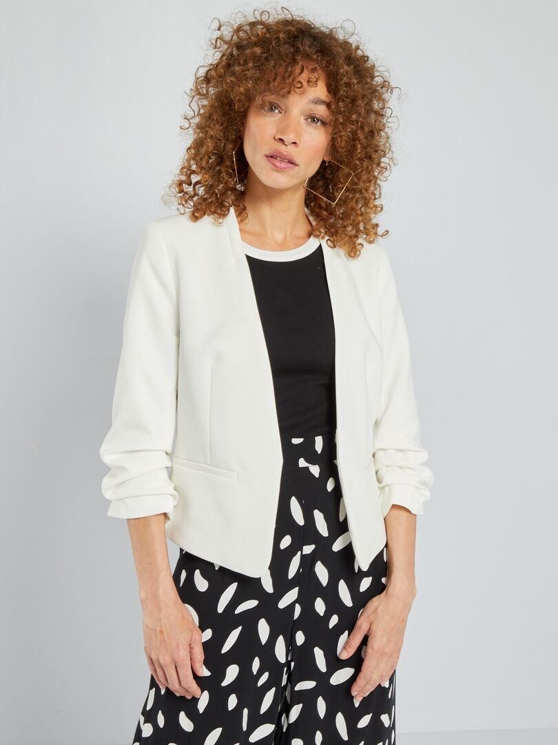 Blazer curto - Branco