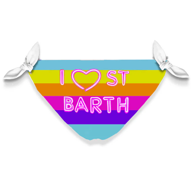 Slip da bagno da bambina stampa arcobaleno