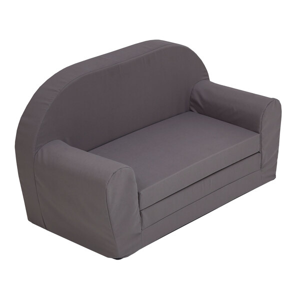 Kindersofa ausklappbar, grau
