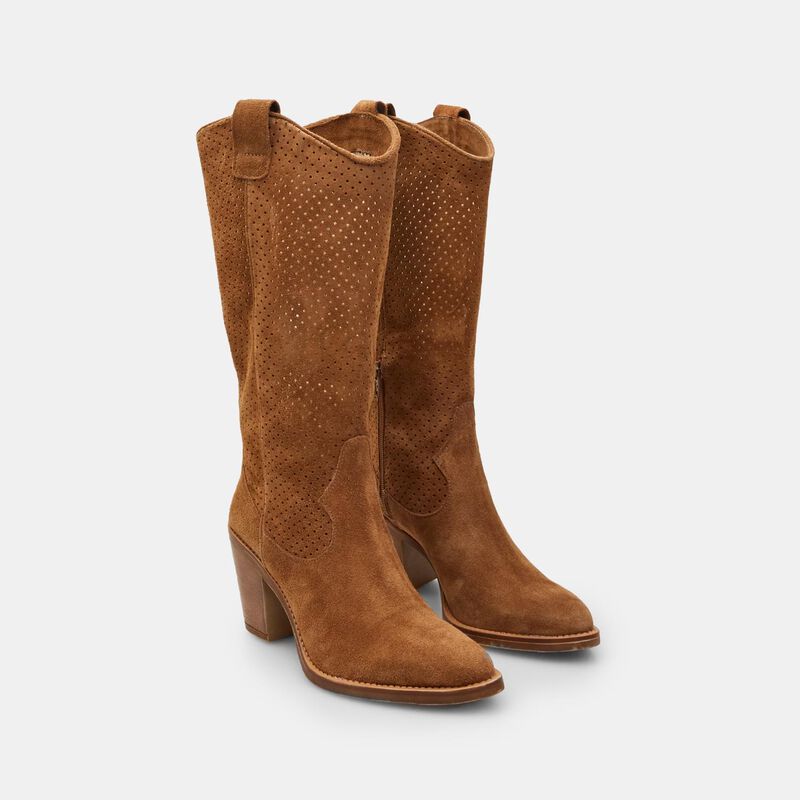 BATA damskie zamszowe buty kowbojskie