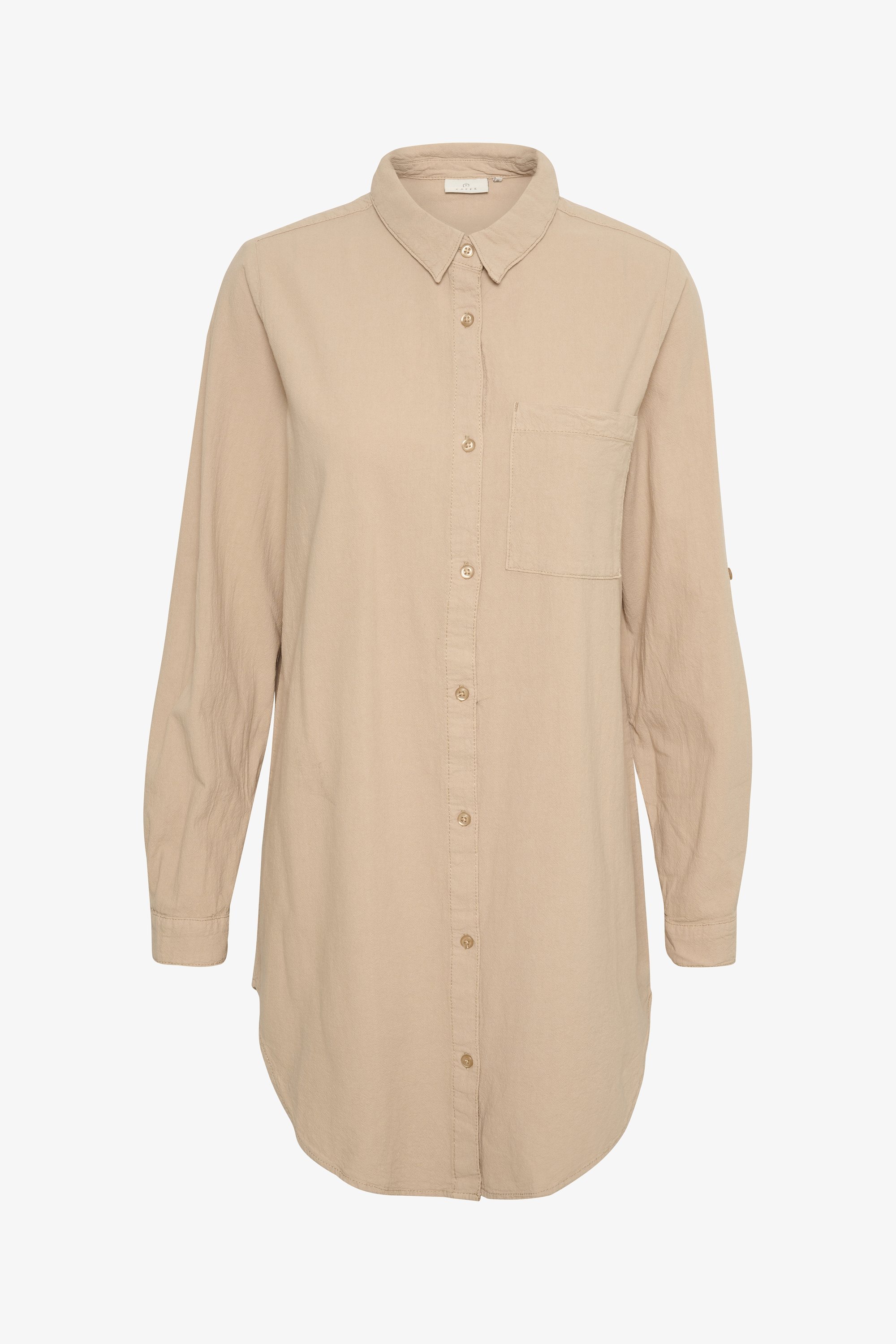 Kaffe NAYA - Bluse mit Knopfleiste - klassischer Sand
