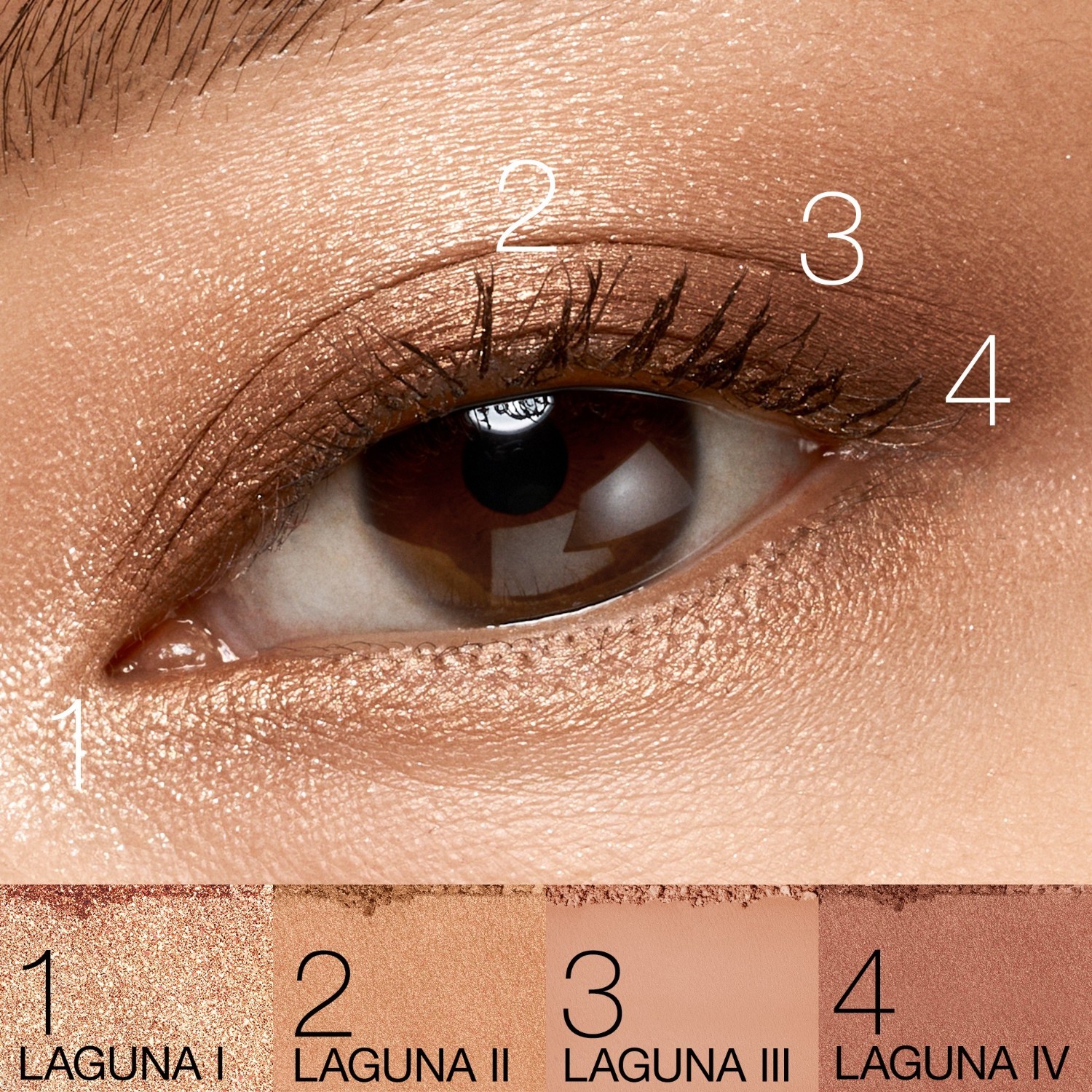 NARS akių šešėlių keturkampis rinkinys - 4,4 g