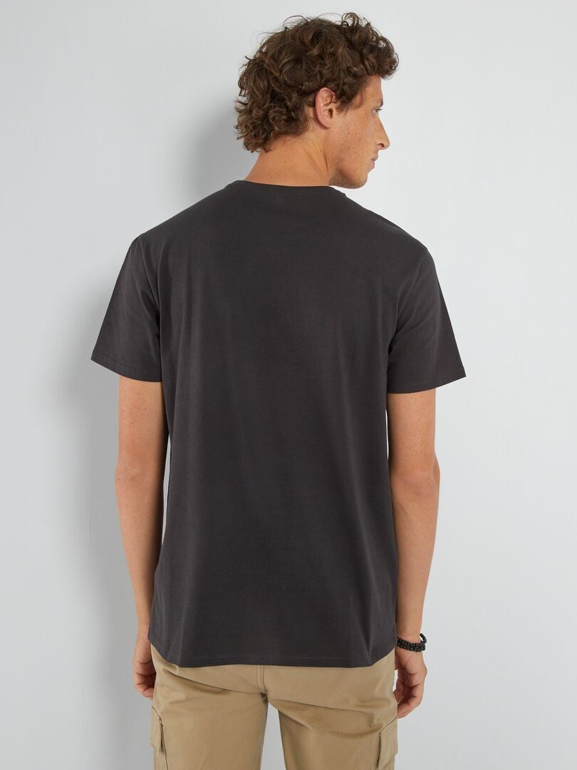 'Marvel' jersey t-shirt - ZWART