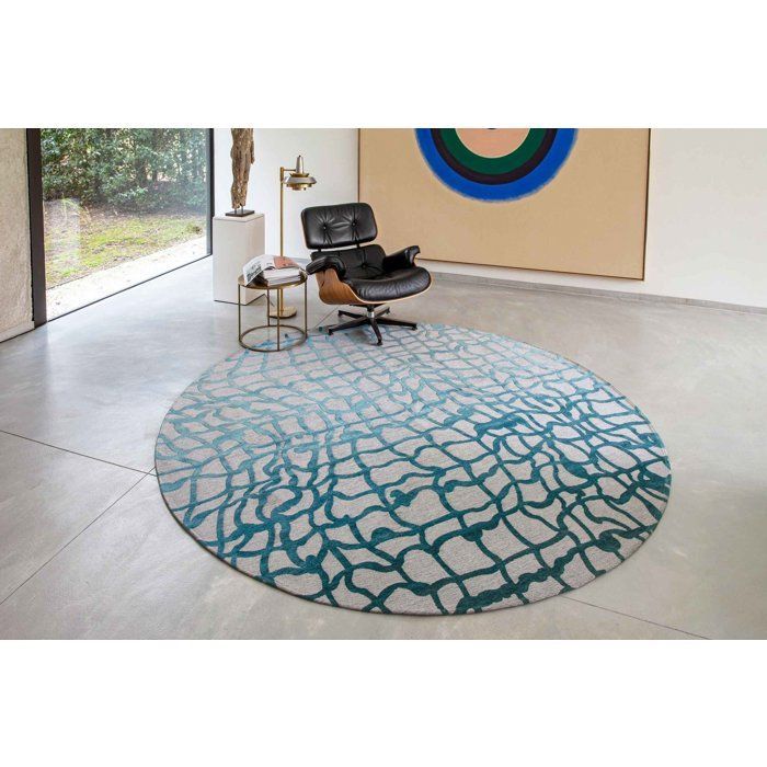 Dedalo design - Tapis contemporain Mad Men - Bleu Marine - 170 x 240 CM