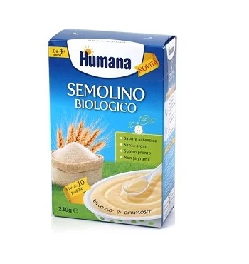 HUMANA Humana Biologische Semolina Graancrème 230 g Babyvoeding