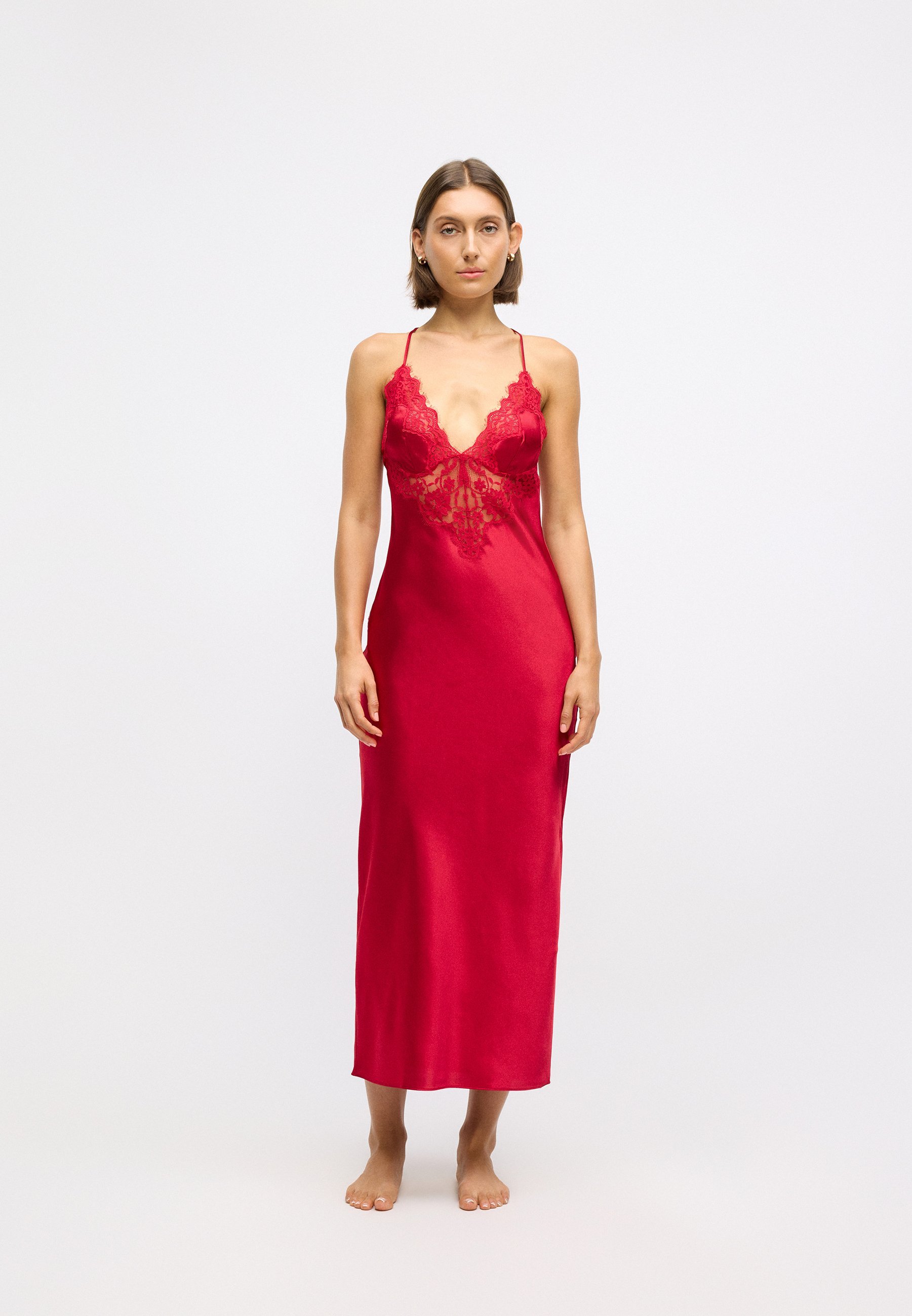 Hunkemöller LONG MYA - Nachthemd - rot