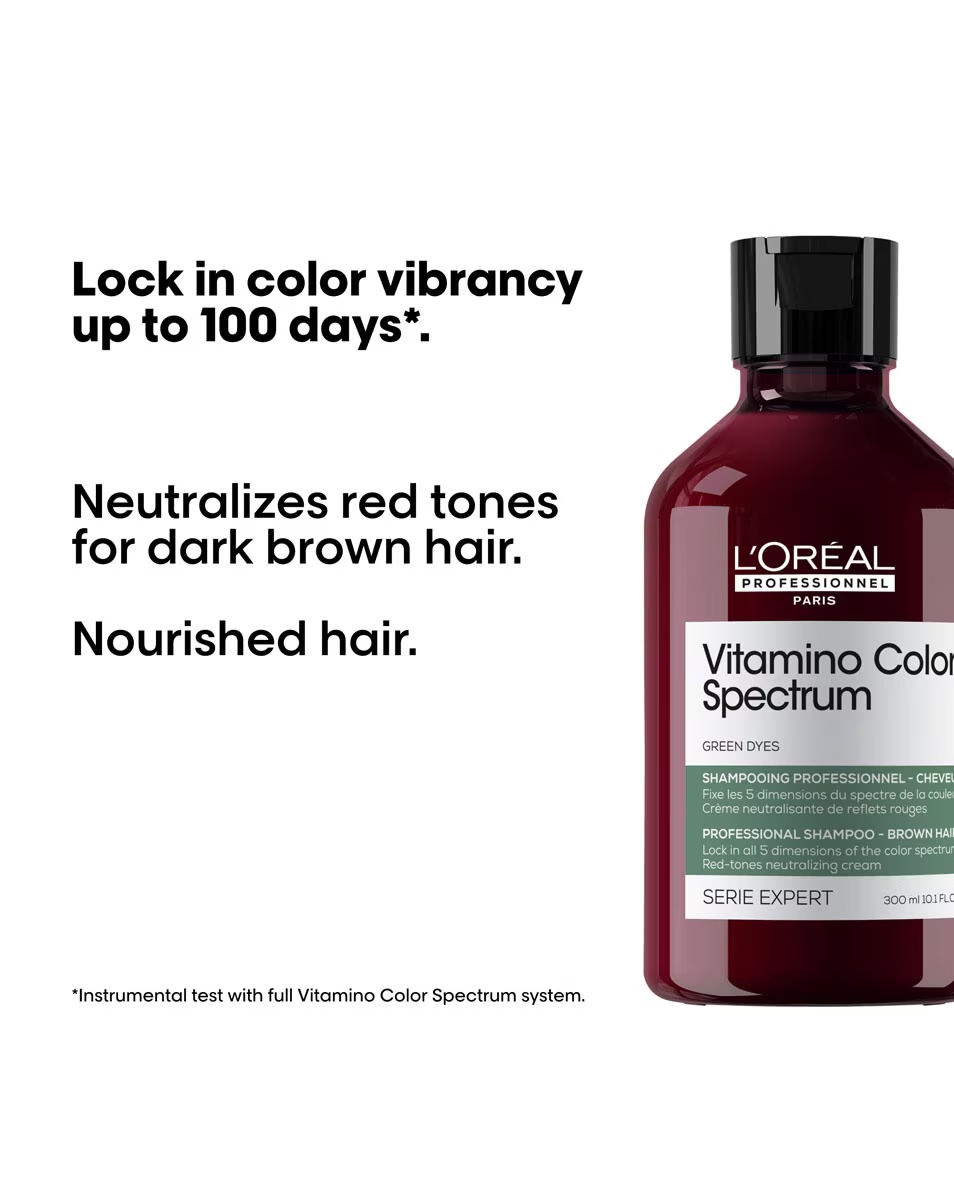 L'OREAL PROFESSIONNEL Vitamino Color Spectrum Πράσινο Σαμπουάν - Για σκούρα καστανά μαλλιά