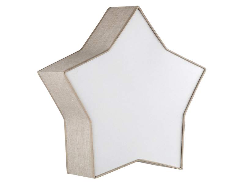 Lampa sufitowa Star 2-punktowa tkaninowa beżowa