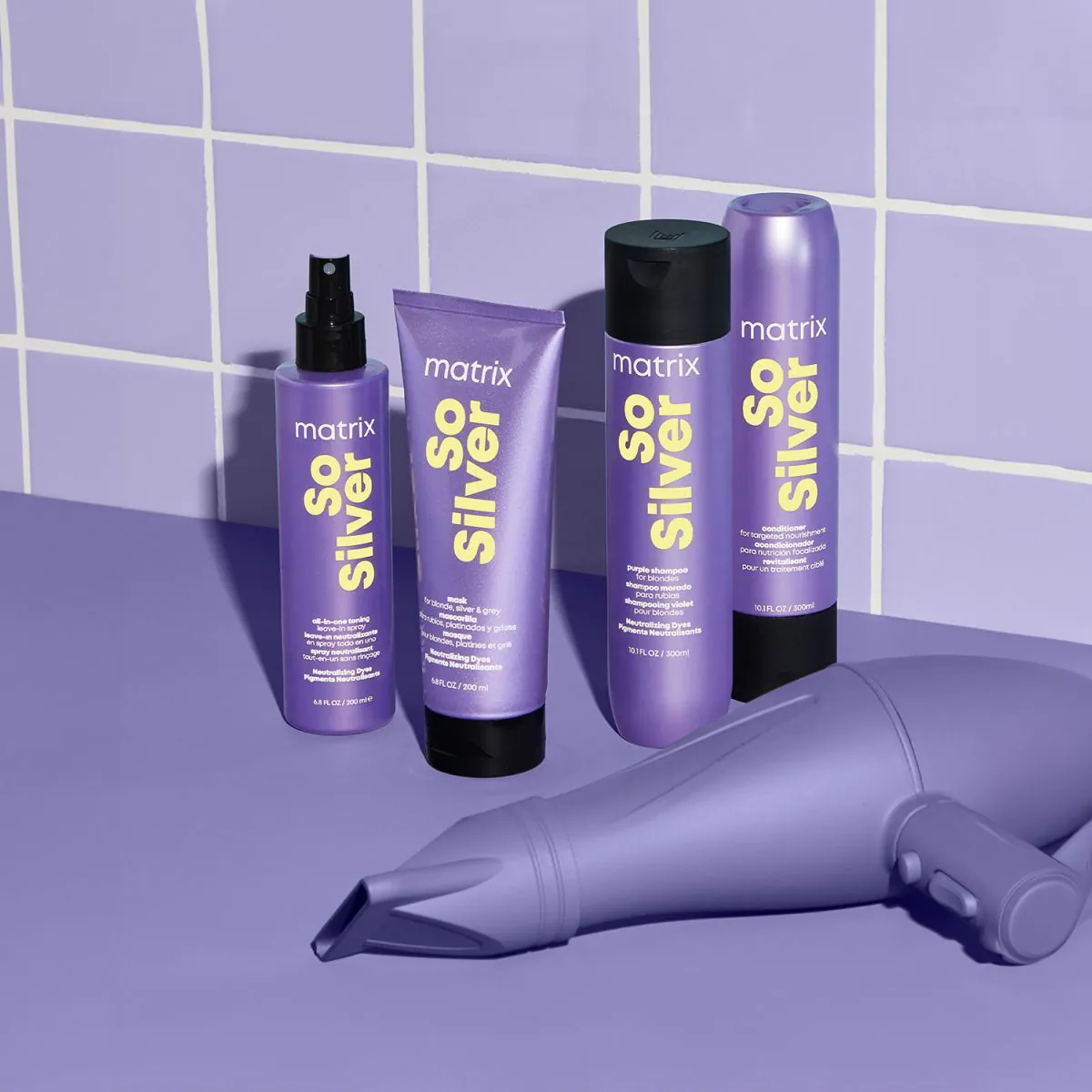 Matrix Total Results So Silver Spray do włosów Neutralizacja żółtych tonów