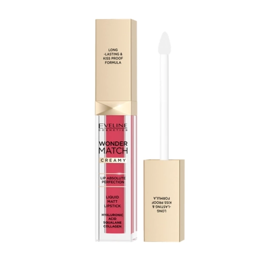 Eveline Cosmetics Wonder Match matowa pomadka w płynie 12 Charming Red 6,8 ml