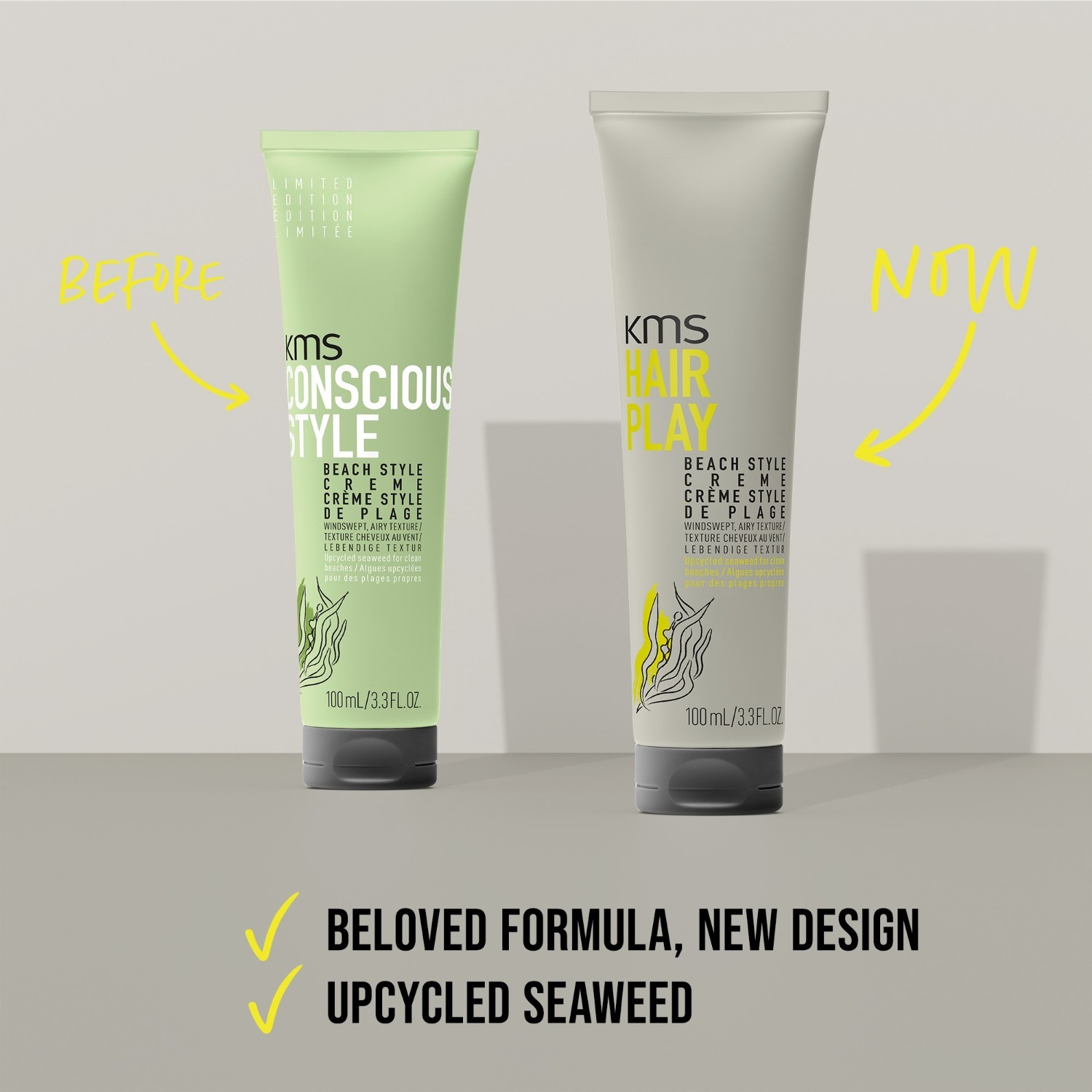 KMS Hair Cream Hairplay Beach Styling krém - 100 ml