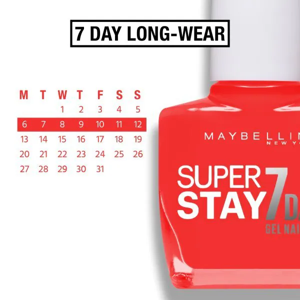 Maybelline Forever Strong Gel nagų lakas 490 Hot Salsa 10ml