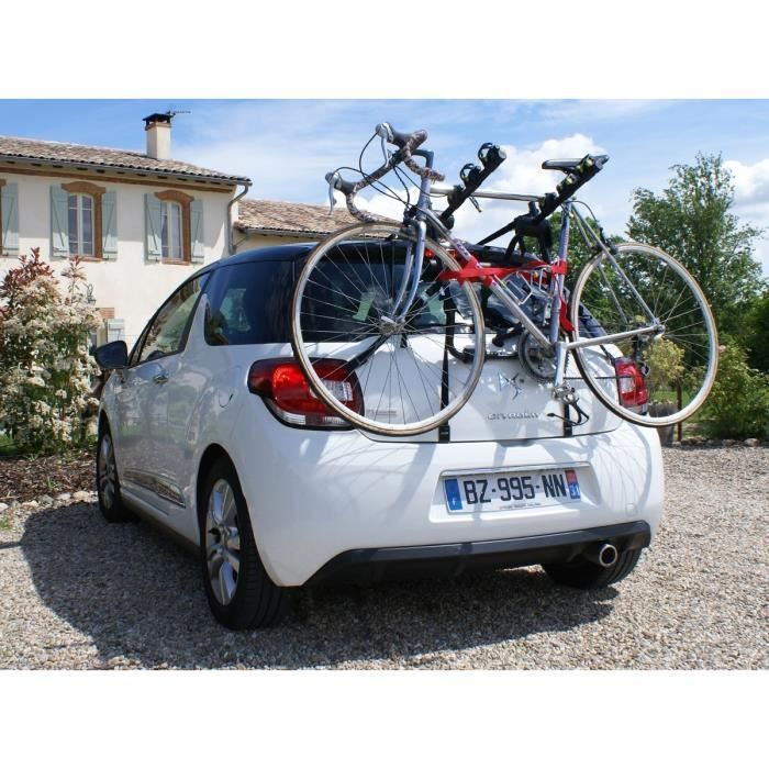 SUPORTE PARA 3 BICICLETAS BEETLE COM CINTAS - Pré-montado.