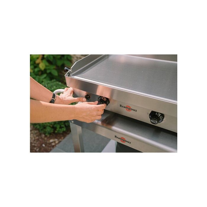 Gasplancha Krampouz Samba Double PFSB2MA-KR 3000 W Roestvrij staal