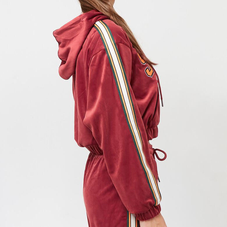College Logo Velours Track Jacket