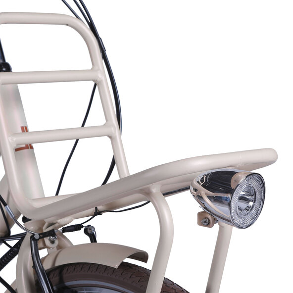 Alu-Elektro-City-Bike, Damen, béžová