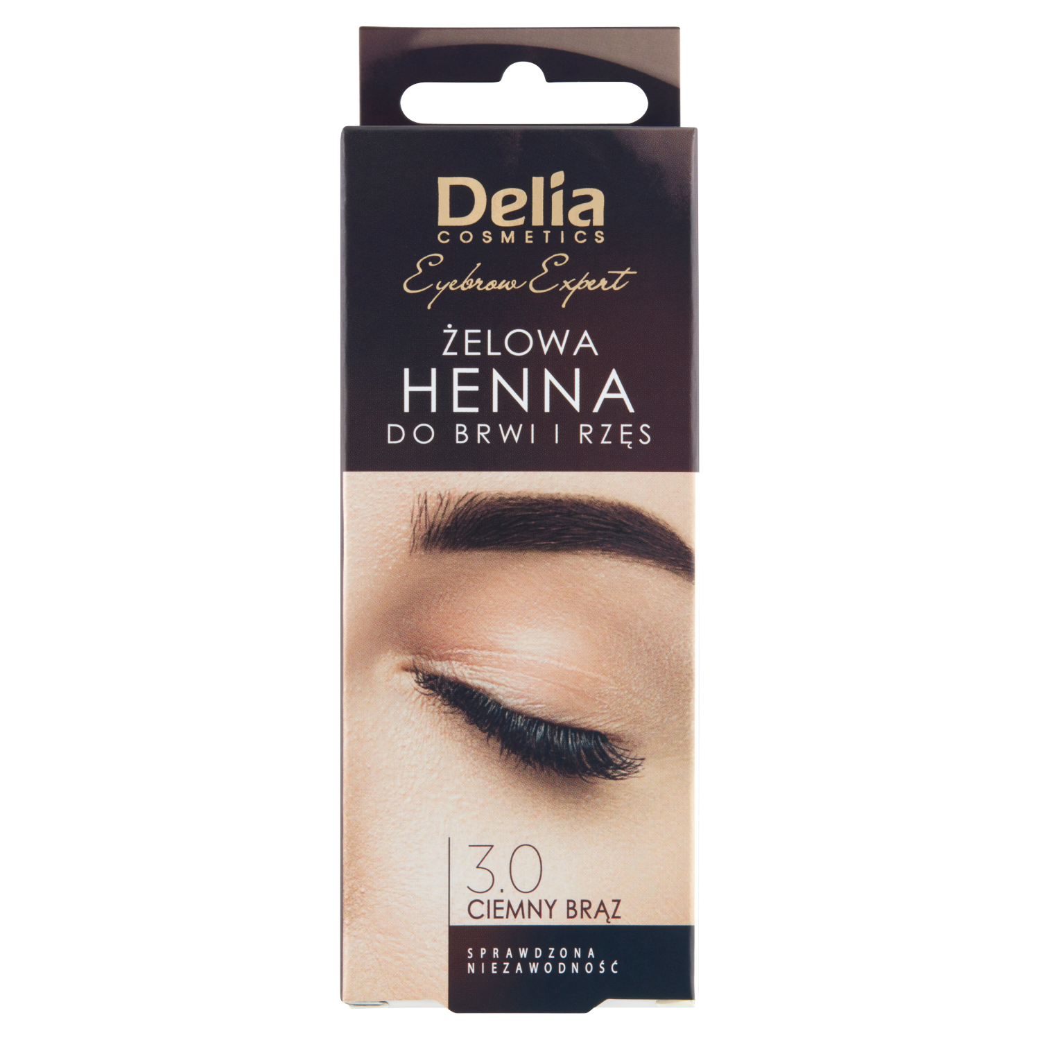 Delia henna gel za obrve 30 tamnosmeđa 15 ml Pro Color