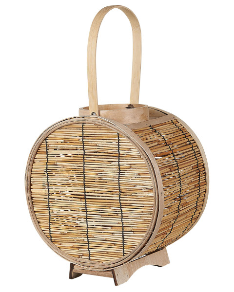 Lampion świecznik rattanowy naturalny dekoracja