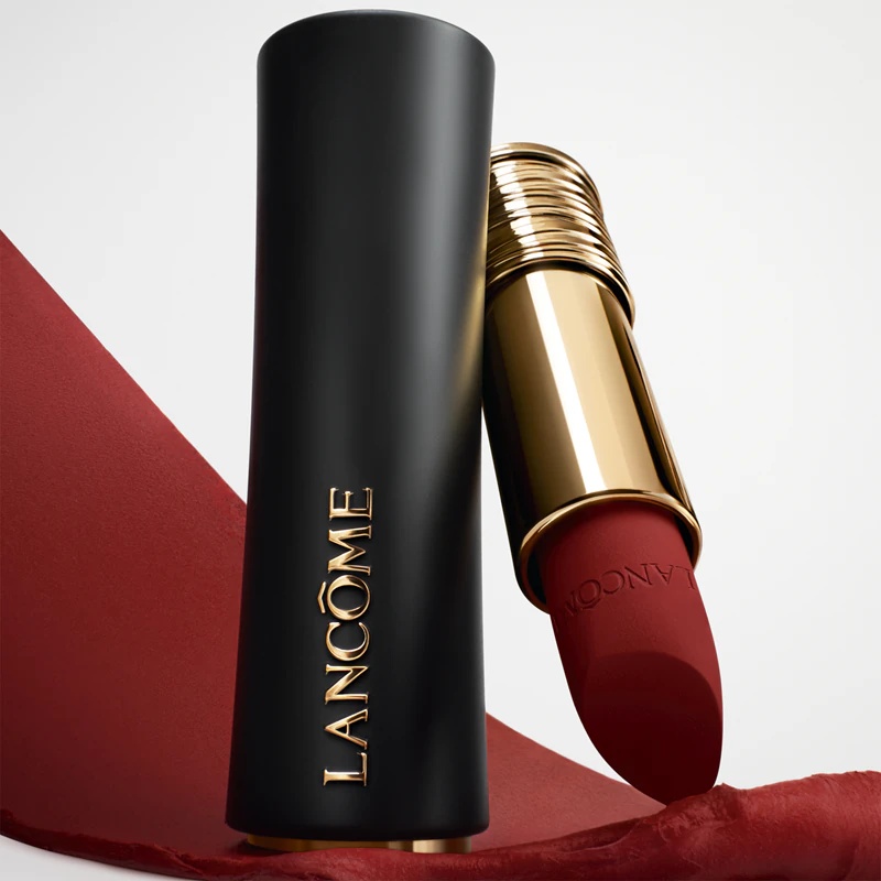 Lancôme L'Absolu Rouge Drama Matte 2024 matinių lūpų dažų buteliukas su daugkartiniu užpildymu