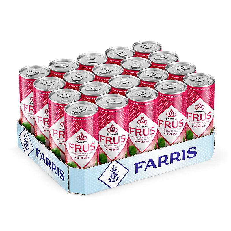 Farris Farris Frus lattina da 0,33 l, confezione da 20 lamponi
