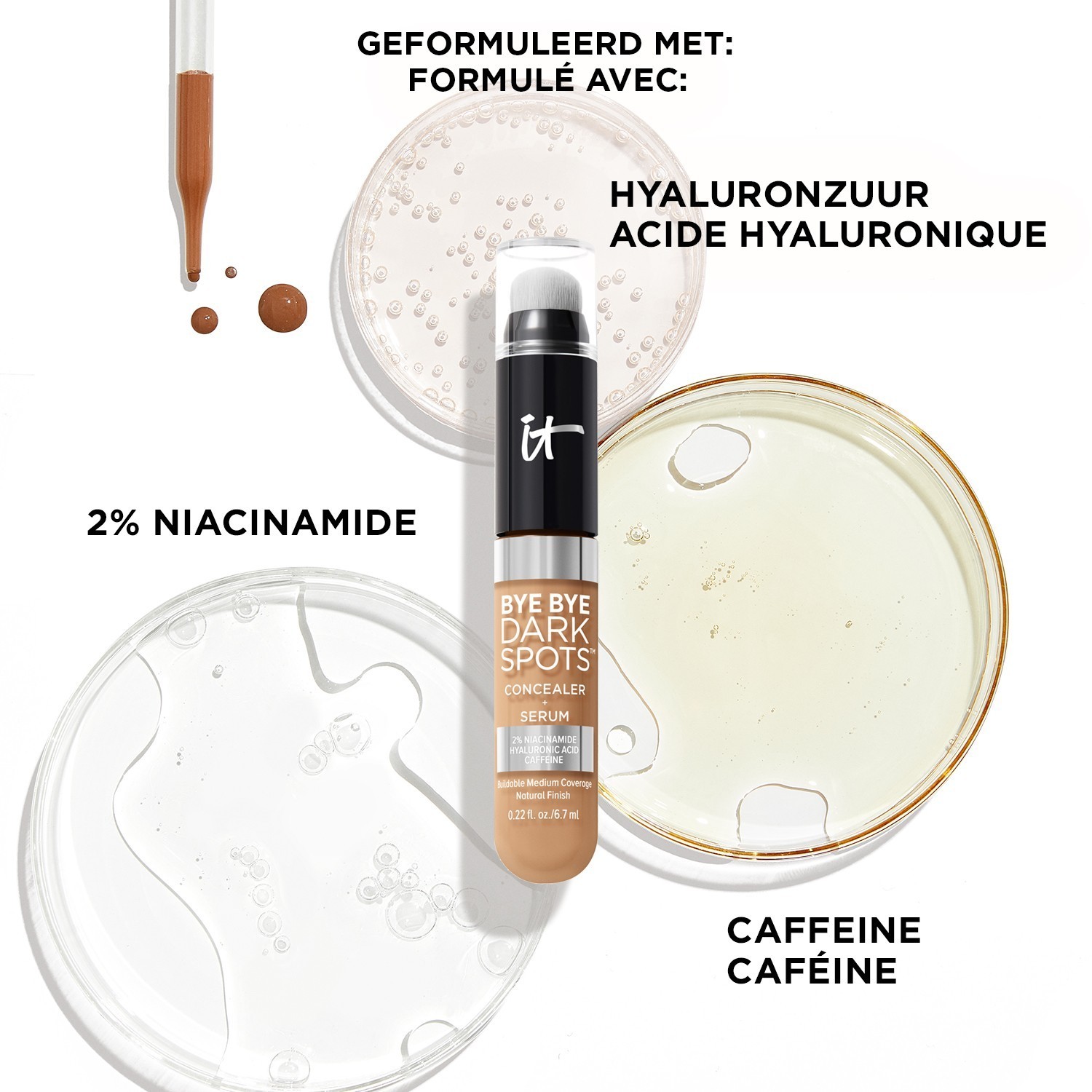 IT Cosmetics maskuoklis BYE BYE DARK SPOTS™ maskuoklis + serumas - 9 g