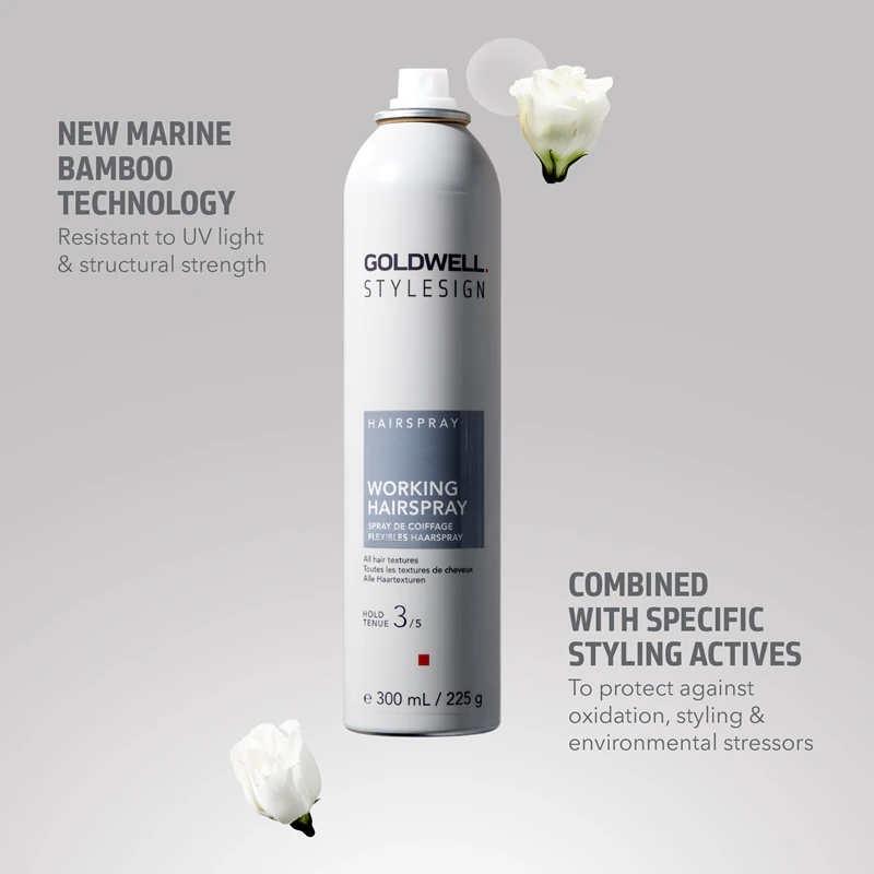 Goldwell StyleSign Working Hairspray, spray fixador para modelar o cabelo.
