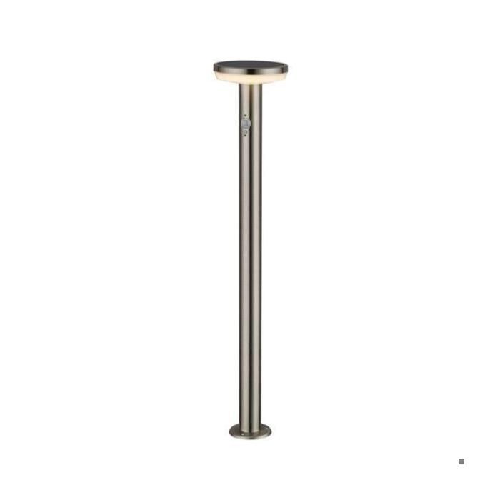 Borne LED Solaire - SILUMEN - 80cm - 4.4W - IP44 - Détecteur de mouvement