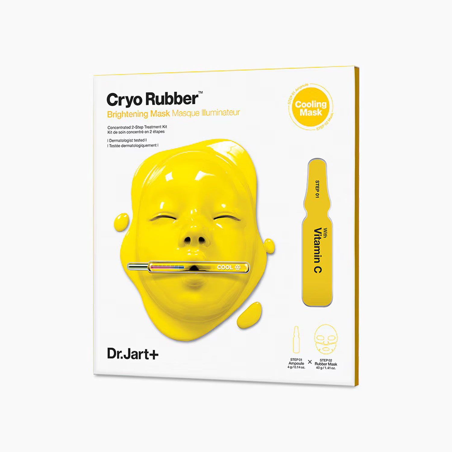 Cryo Rubber osvetljevalna maska z vitaminom C Razkošna vlažilna in negovalna maska